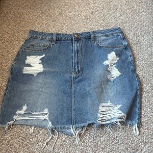 Hollister jeans skirt